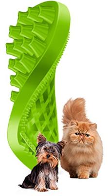 Pet+Me Cat long hair brush green