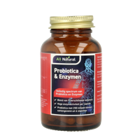 All Natural Probiotica & enzymen 60 Vegetarische capsules - thumbnail