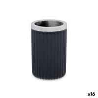 Glas Berilo Antraciet Plastic 7,5 x 11,5 x 7,5 cm (16 Stuks) - thumbnail