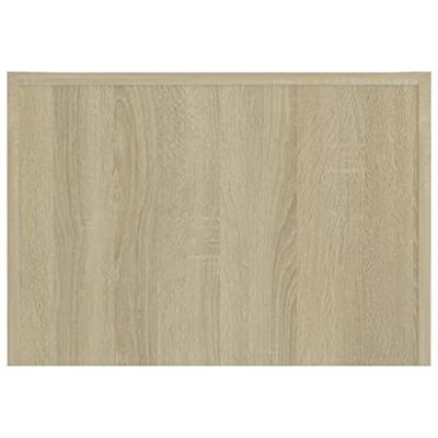 Salontafel 50x50x35 cm bewerkt hout sonoma eikenkleurig