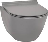 Ben Segno hangtoilet compact Xtra glaze+ Free flush beton grijs - thumbnail