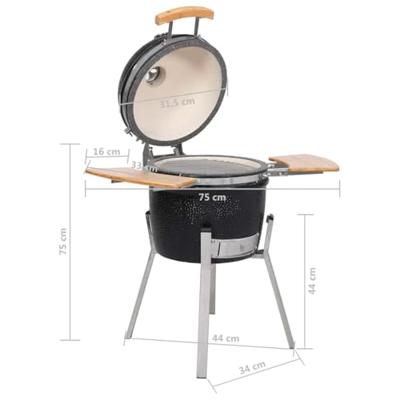 VidaXL Kamado barbecue 76 cm keramiek