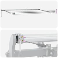 Luifel automatisch uittrekbaar LED 600x300 cm antraciet en wit - thumbnail