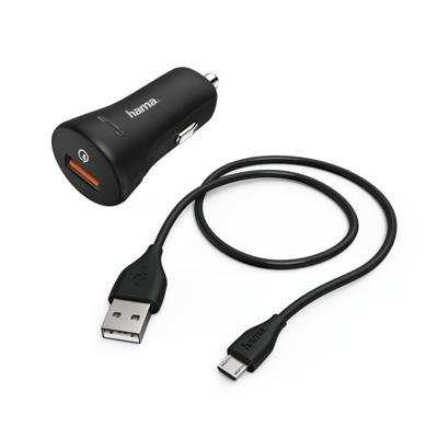 Hama Autoladerset Micro-USB 3A QC3.0