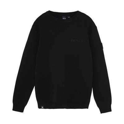 Rellix winter sweater jongens - zwart - gebreid