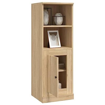 Hoge kast 36x35,5x103,5 cm bewerkt hout sonoma eikenkleurig