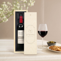 Wijn in gegraveerde kist - Oude Kaap - Rood - thumbnail