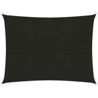 VidaXL Zonnezeil 160 g/m² 2x3,5 m hdpe zwart - thumbnail