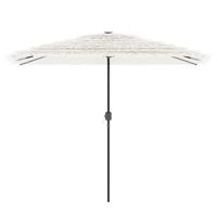 Parasol met stalen paal 300x200x250 cm wit - thumbnail
