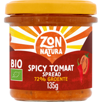 Zonnatura Spread Spicy Tomaat 135 g bij Jumbo - thumbnail