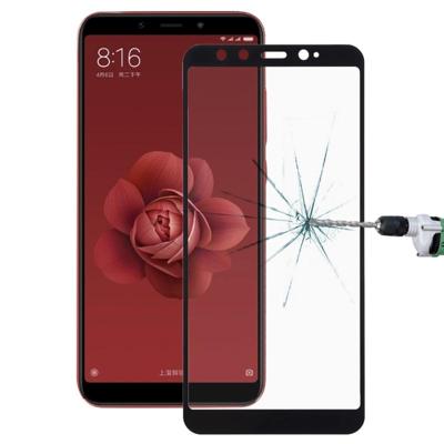Ultra dunne 9H 3D HD anti-burst volledig scherm koolstofvezel getemperd glas Film voor Xiaomi Mi 6 X / A2 (zwart)