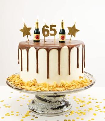 Taartkaarsjes Set 65 Jaar (6st) - thumbnail