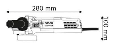 Bosch Blauw GWS 880 Professional Haakse slijper | 125mm - 060139600A - thumbnail