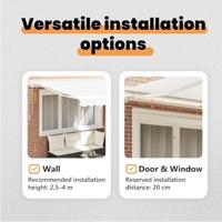 VidaXL Inklapbaar zonnescherm wit 350 x 250 cm polyester en aluminium - thumbnail