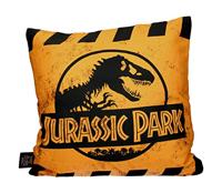 Jurassic Park Cushion Caution Yellow Logo 40 x 40 cm - thumbnail