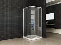 Wiesbaden Douchecabine Hoekinstap 100x100x190 cm 5 mm Helder Glas - thumbnail