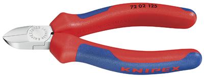 Knipex Zijsnijtang voor kunststof met meer-componentengrepen 125 mm - 7202125 Knipex Zijsnijtang voor kunststof met meer-componentengrepen 125 mm - 7202125