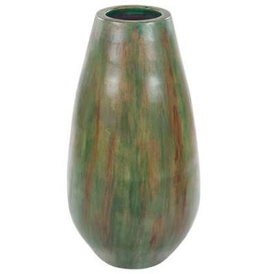 Beliani - AMFISA - Decoratieve vaas - Groen - Terracotta Beliani - AMFISA - Decoratieve vaas - Groen - Terracotta