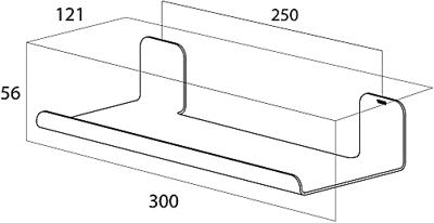 Planchet Tiger Colar 30 cm Geborsteld RVS