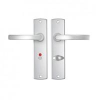 AXA | Binnendeurbeslag | Curve kruk | Blok | Toilet | 63-8 | Aluminium - thumbnail