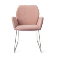 Jesper Home Eetkamerstoel 'Misaki' Slide Steel, kleur Anemone - thumbnail