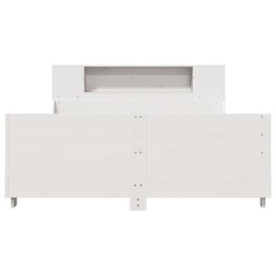 Bedframe zonder matras massief grenenhout wit 140x200 cm Bedframe zonder matras massief grenenhout wit 140x200 cm