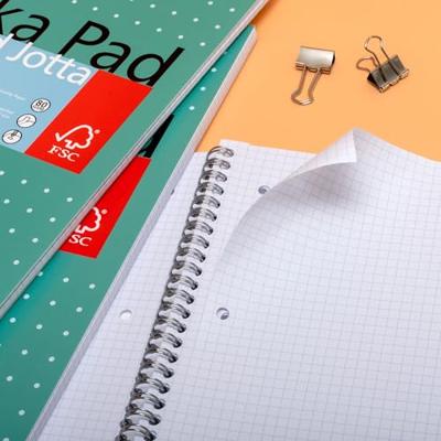 Collegeblok pukka jotta a4 rt 5x5 4-g 200pags gn