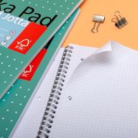 Collegeblok pukka jotta a4 rt 5x5 4-g 200pags gn - thumbnail