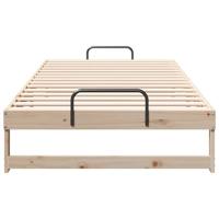 Bedframe met Draaghandvatten Bruin 100 x 200 cm - thumbnail