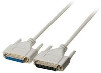 Seriële kabel SUB-D 25-Pins Male - SUB-D 25-Pins Female 5.00 m Ivoor - thumbnail