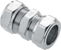 Bonfix knelkoppeling - Rechte koppeling - 12x12mm - Vertint Messing - thumbnail