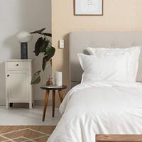 Cinderella dekbedovertrek Uni - wit - 200x200/220 cm - Leen Bakker - thumbnail