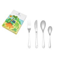 ZILVERSTAD - Kinderartikelen - Kinderbestek 4-dlg Dino's - thumbnail