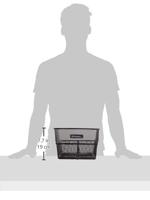 Basil cento s - fietsmand - achterop - zwart - thumbnail