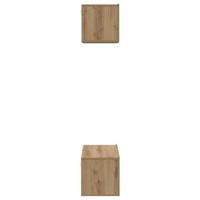 Tv-meubelset 2 pcs artisanaal eikenkleurig 80 x 30 x 30 cm - thumbnail