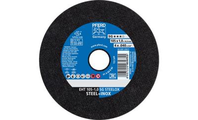 PFERD TOOLS EHT 105-1,0 SG STEELOX/16,0 69121043 Doorslijpschijf recht 105 mm 25 stuk(s) RVS, Staal PFERD TOOLS EHT 105-1,0 SG STEELOX/16,0 69121043 Doorslijpschijf recht 105 mm 25 stuk(s) RVS, Staal