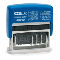 Zegel Colop S120/WD Datum 4 x 42 mm Blauw - thumbnail