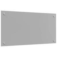 VidaXL Keuken spatscherm lichtgrijs 80 x 40 cm gehard glas - thumbnail