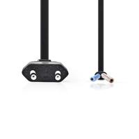 Voedingskabel | Eurostekker - Open kabeleinde | 3,0 m | Zwart - thumbnail