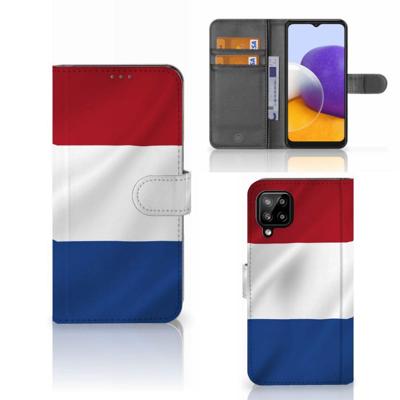 Samsung Galaxy A22 4G | M22 | Bookstyle Case | Nederlandse Vlag Samsung Galaxy A22 4G | M22 | Bookstyle Case | Nederlandse Vlag