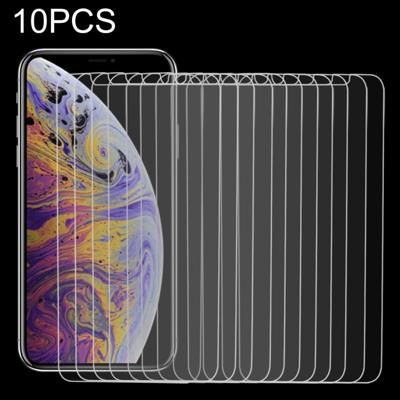 10 stuks 9H 2.5D getemperd glas Film voor iPhone XS / X