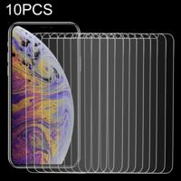 10 stuks 9H 2.5D getemperd glas Film voor iPhone XS / X - thumbnail