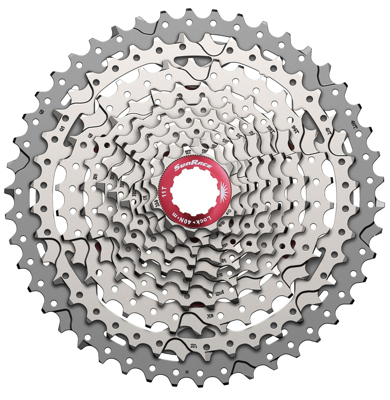 Sunrace csmx3 10 speed cassette 11-42t. zilver metallic Sunrace csmx3 10 speed cassette 11-42t. zilver metallic