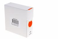 Etiket rillprint 25mm 500st op rol fluor rood - thumbnail
