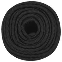 VidaXL Boottouw 12 mm 250 m polypropeen zwart - thumbnail