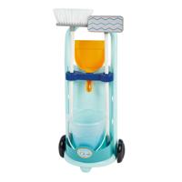 Ecoiffier schoonmaak trolley blauw, 5dlg. - thumbnail