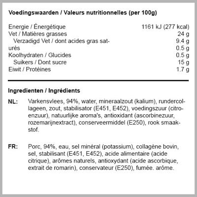 Unox rookworst professioneel (48x 80gr)