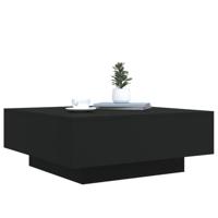 Salontafel met LED-verlichting 80x80x31 cm zwarty - thumbnail