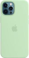Apple iPhone 12 Pro Max Silicone Back Cover met MagSafe Pistachegroen - thumbnail