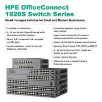 Hp e 1920S 8G Ppoe+ 65W Switch Us En, Zwart - thumbnail